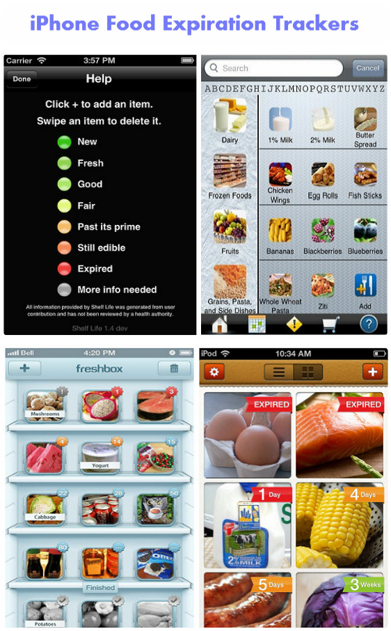 4 applications iPhone pour suivre les dates de péremption des aliments