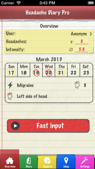 5 applications de carnet de notes de maux de tête pour iPhone et iPad