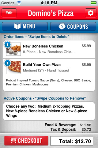 5 applications iPhone incroyables pour commander de la pizza