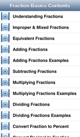 Apprendre les fractions sur iPhone et iPad : 7 applications