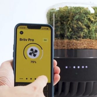 Purificateur d&rsquo;air naturel Briiv Pro à intelligence artificielle avec application