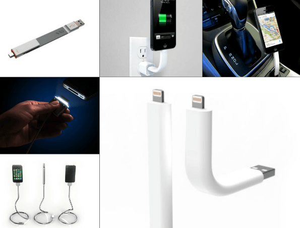 Câble souple et support pour iPhone 5