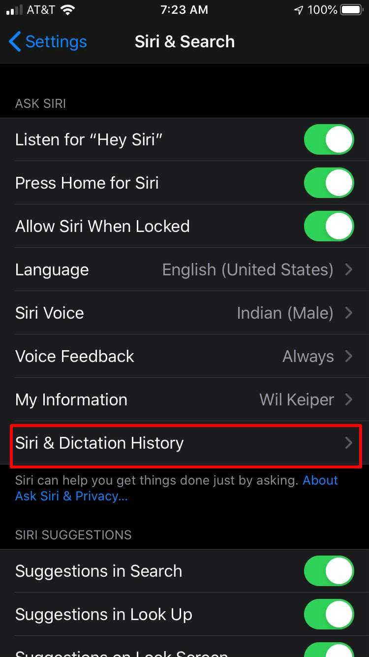 Comment supprimer l’historique de recherche de Siri ?