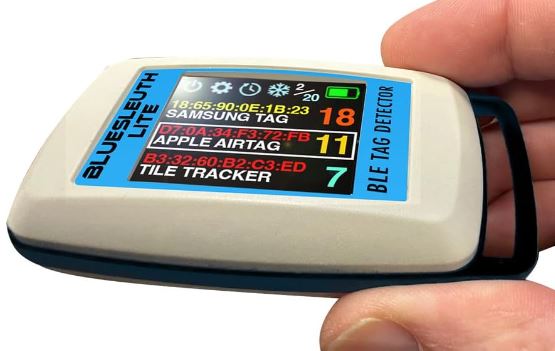 Détecteur de balises Bluetooth cachées BlueSleuth-Lite contre les harceleurs numériques