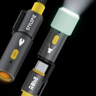 Câble de charge rapide avec lumière LED et bobine chauffante