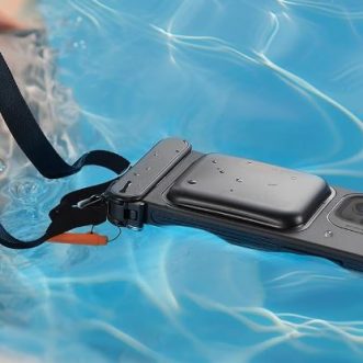 Étui imperméable gonflable pour iPhone 15 pour le snorkeling