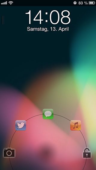 Écran de verrouillage Android Jelly Bean pour iPhone JellyLock