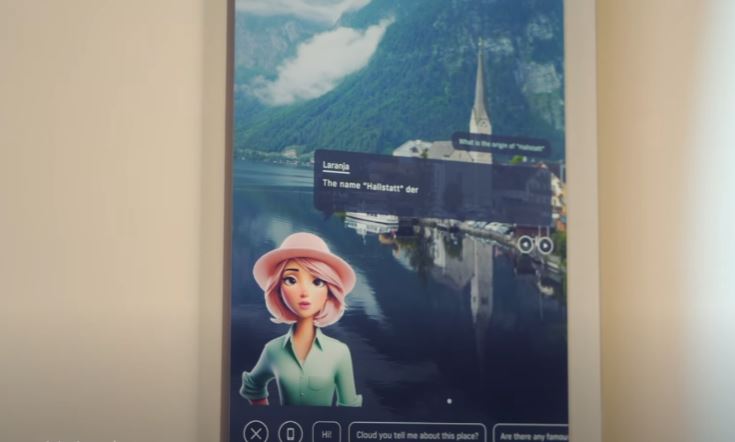Écran intelligent Atmoph Window Yo 27 pouces avec IA formée par GPT