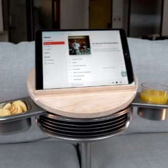 Station de canapé modulaire Fiisto Coucha avec support iPad, chargeur sans fil et haut-parleur