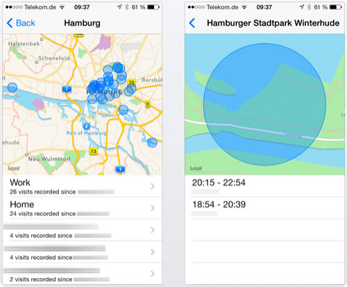 Il est possible de désactiver les emplacements fréquents sous iOS 7