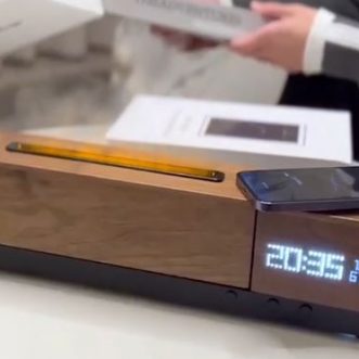 Appareil de musique KYH avec Bluetooth, humidificateur à flammes RGB