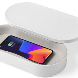 Chargeur et stérilisateur UVC iPhone Lexon Oblio Box