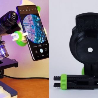Adaptateur de microscope pour iPhone imprimé en 3D OpenOcular OE-2