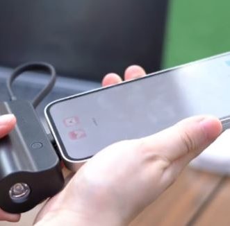 Banque d&rsquo;alimentation POFAN pour iPhone avec support, lampe de poche et lecteur de carte SD