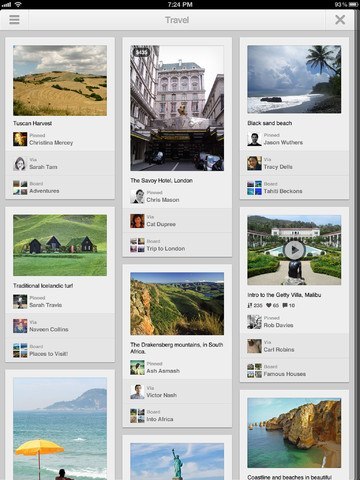 Pinterest débarque sur iPad, Cardiio mesure votre rythme cardiaque via vidéo