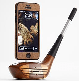 PowerDock 5 : chargez 5 appareils iOS, support iPhone 5 en forme de club de golf