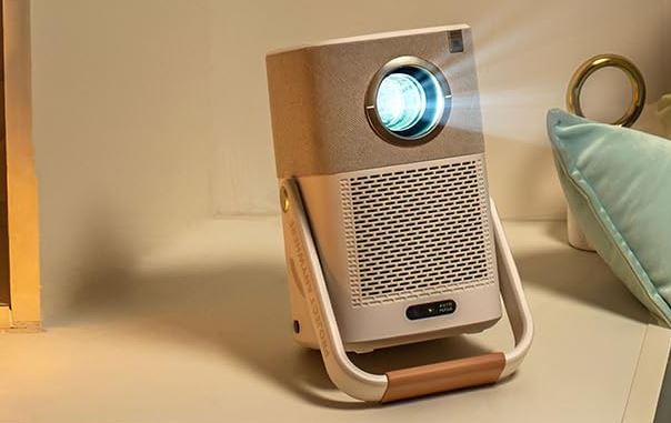 Projecteur portable Yaber T2 fonctionnant sur batterie avec mirroring d’écran de smartphone