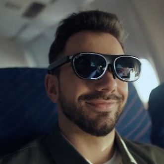 Lunettes de réalité augmentée Rokid AR Lite pour vidéos spatiales sur iPhone 15