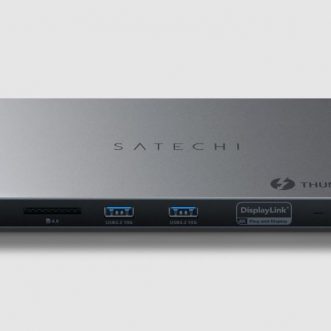 Station d&rsquo;accueil Thunderbolt 4 multi-écran Satechi avec chargeur de téléphone et ordinateur portable