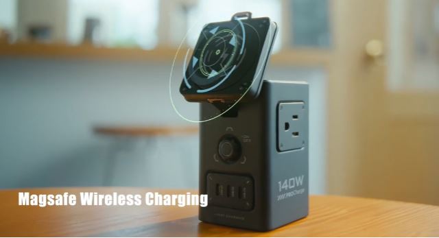 Station d’alimentation GaN PISEN 140W avec chargeur MagSafe pour iPhone