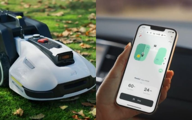 Tondeuse et balayeuse robotique YUKA 3D Vision avec GPS et application