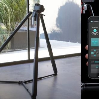 Trépied X, trépied motorisé avec contrôle via application et nivellement automatique