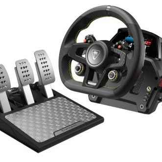 Volant et pédale de course VelocityOne pour joueurs, compatible iOS, de Turtle Beach