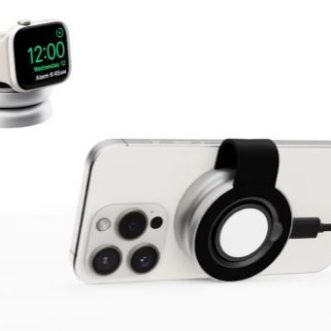 Chargeur MagSafe 2 en 1 Twelve South ButterFly pour iPhone et Apple Watch