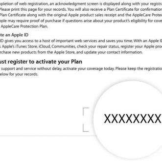 Quel est le numéro de mon accord AppleCare ?