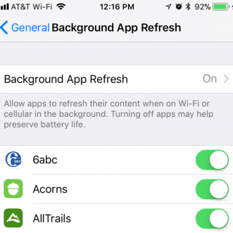 Comment utiliser l’actualisation en arrière-plan des applications