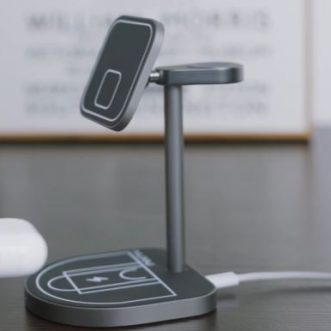 Support de charge sans fil inspiré du panier de basket KUXIU