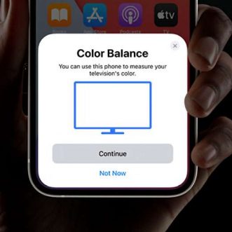 Comment régler l’équilibre des couleurs sur Apple TV avec un iPhone