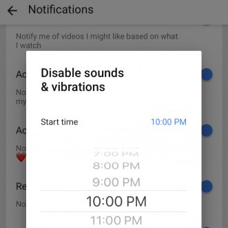 Désactiver le son et les vibrations de YouTube pour des notifications silencieuses