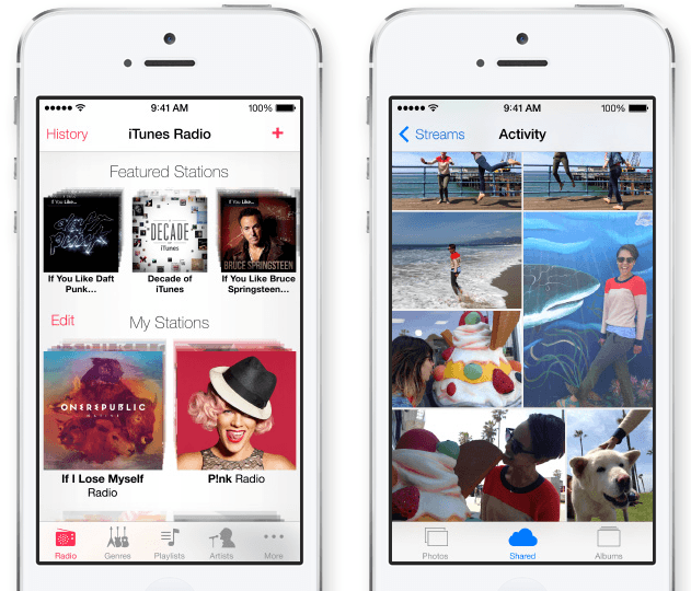 iOS 7 avec mises à jour automatiques, plein de fonctionnalités