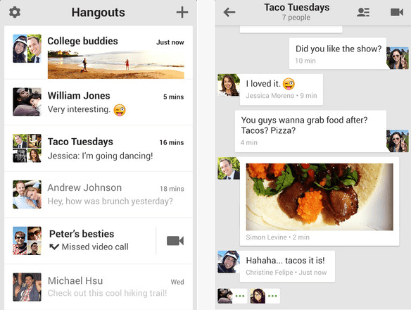iOS 7 et commandes par mouvements de tête, mise à jour de Google+ Hangouts hangouts