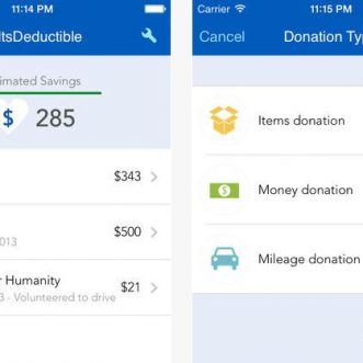 2 applications iPhone pour suivre les dons à des fins fiscales