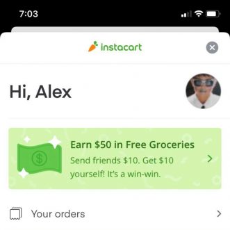 Puis-je utiliser ma carte d’allocations alimentaires sur Instacart ?