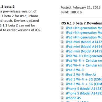 iOS 6.1.3 pour corriger une faille de sécurité, l&rsquo;iPad 5 attendu pour le troisième trimestre ?