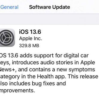 Nouveautés d’iOS 13.6
