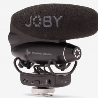Microphone à canon connecté Joby Wavo PRO avec application et réduction active du bruit