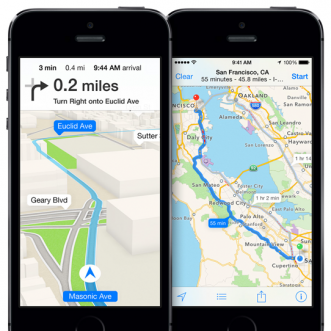 Comment ajouter une flèche directionnelle sur Apple Maps