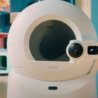 Boîte à litière robotique PETKIT PuroBot Ultra avec intelligence artificielle, caméra et application