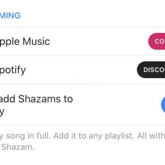 Puis-je relier Shazam à Spotify ?