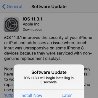 Faut-il mettre à jour mon iPhone vers iOS 11.3.1 ?