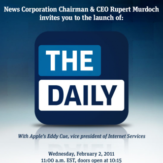 iPhone blanc, The Daily à venir