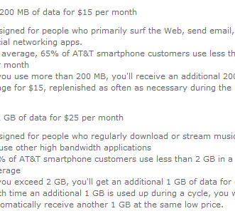 AT&T ajoutera le tethering à ses forfaits de téléphone intelligent