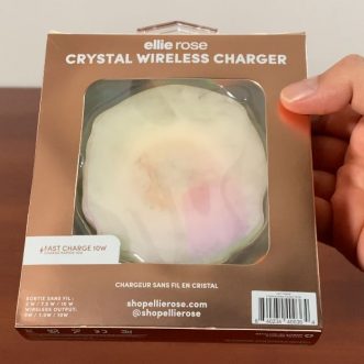 Test du chargeur sans fil holographique Ellie Rose Crystal