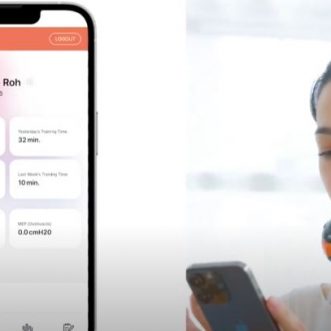 Entraîneur de respiration connecté ABLEFIT avec jeux