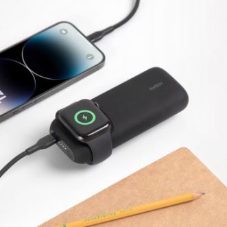 Chargeur sans fil Apple Watch BoostCharge Fast de Belkin & Power Bank 10K (0 à 80% en 45 minutes)
