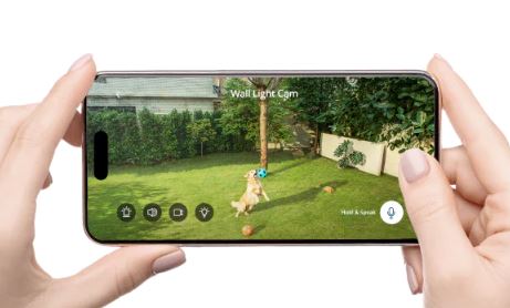 Caméra de surveillance murale eufy S100 filaire avec détection intelligente AI et lumière activée par mouvement